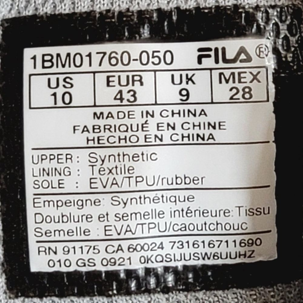 Fila Mens Size 10 Grant Hill 2 Mettalic Silver sneakers. - Picture 12 of 12